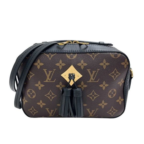 Louis Vuitton Santonge Monogram Noir Black Brown Shoulder Bag - Picture 1 of 8
